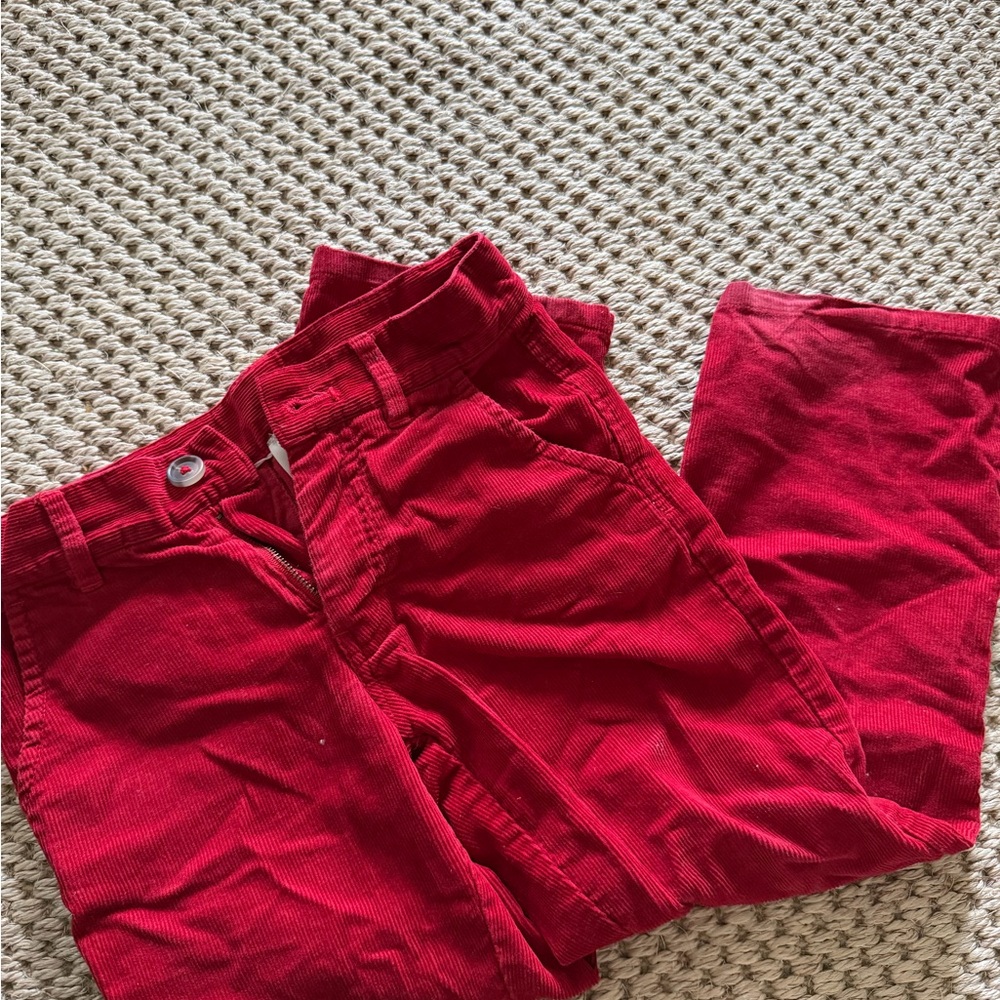 The Beaufort Bonnet Company Boys Red Corduroy Trousers, Size 6